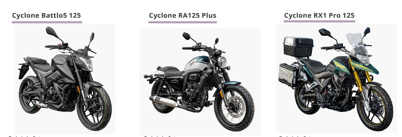 Neufahrzeuge & Ersatzteile CYCLONE