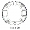 Preview: Bremsbeläge Bremsbelag Bremsbacken vorne hinten  Typ 460 ZD40  118x20 446-15.901