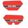 Preview: Schriftzug Aufkleber "ZD50" set links und rechts Typ446-422