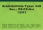 Preview: Ersatzteilkatalog Typen 448