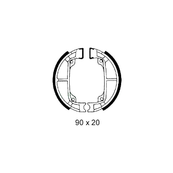 Bremsbeläge 90x18 (Ersatz für 90x20) auch 462-15.900