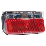 Dynamo LED-Rücklicht TOPLIGHT Line plus Gepäckträgermontage mit Rückstrahler und Standlicht