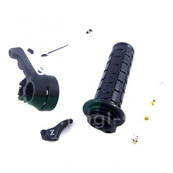 Gasgriff 270.52.8 Gehäuse schwarz Handhebel: AluGriffbezug Noppen