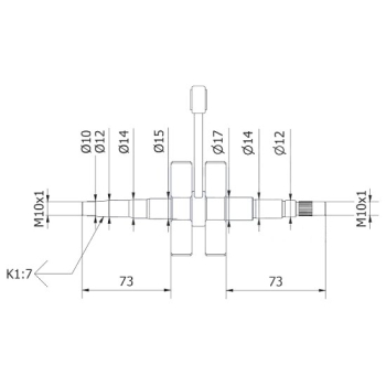 Kurbelwelle komplett ZD10/30 ZA25/40 Typ446