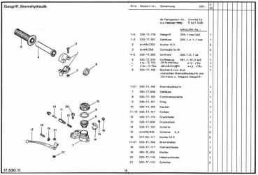 Ersatzteilkatalog Typen 530/KS80