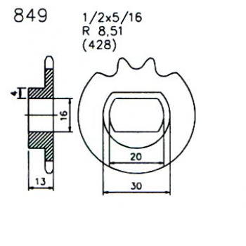 Ketten Ritzel KS80 Typ530 Typ537 Typ540 usw