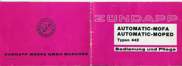 Bediehnungsanleitung Typ442 Automatic Mofa Moped