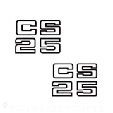 Deckeldekor Set li re CS 25 sw/ws