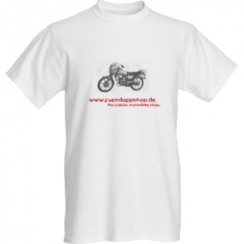 Tshirt mit Sponsoraufschrift Fahrzeug und Logo