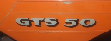Abziehbild Aufkleber Seitendeckel "GTS 50" Set