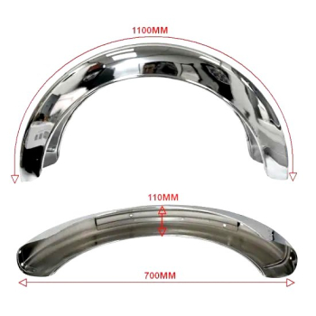 Kotflügel verchromt KS125 KS175 Typ521