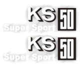 KS 50 SUPER SPORT Aufkleber Seitendeckel Typ529 Typ530 usw.