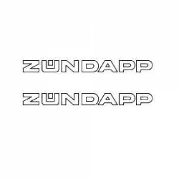ZÜNDAPP Schriftzeichen original 2er Set