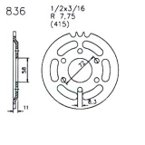 Kettenrad KS80 Typ530 Typ537 Typ540 usw.