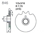 Ketten Ritzel Typ446 ZD50 ZD25 usw.
