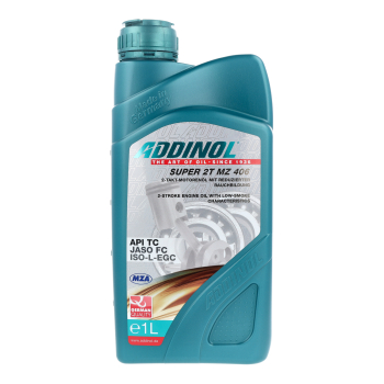 ADDINOL MZ 406 SUPER , 2-Takt-Motorenöl, synthetisches Hochleistungsöl , 1 L Kanister