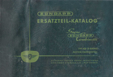 Ersatzteil Katalog Super Combinette Typ429