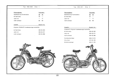 Ersatzteilkatalog Typ462 Mofa Star1 Star2