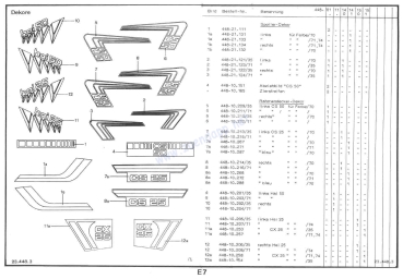 Ersatzteilkatalog Typen 448