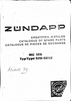 Ersatzteilkatalog GS125 MC125 komplett