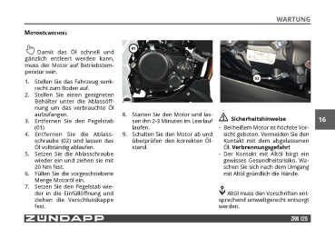 Bediehnungsanleitung Zündapp ZXN ZRN 125