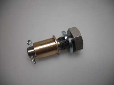 Lagerbuchse (Bronzeguss ) und Schaftschraube (Edelstahl) aus Für Bremsankerplatte vorn R50 Typ561 frühe version Komplettset, inkl Federscheibe und Sicherungssplint!