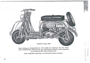 Ersatzteil Katalog Goggo Roller (alle Typen)