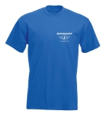 Tshirt mit Sponsoraufschrift  Logo