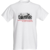 Tshirt mit Sponsoraufschrift Fahrzeug und Logo