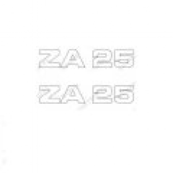 Schriftzug ZA 25