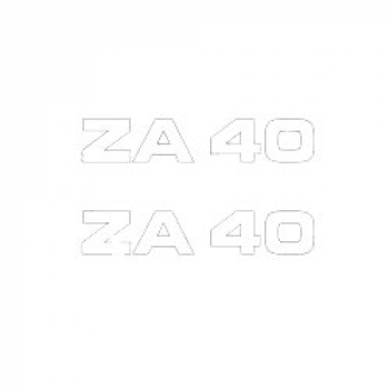 Schriftzug ZA 40 Typ 460-030