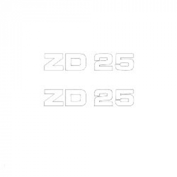 Schriftzug ZD 25 Typ 446-420