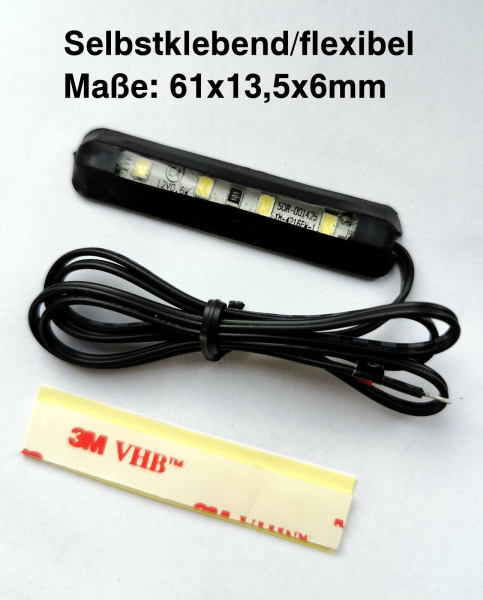 LED Kennzeichenleuchte selbstklebend