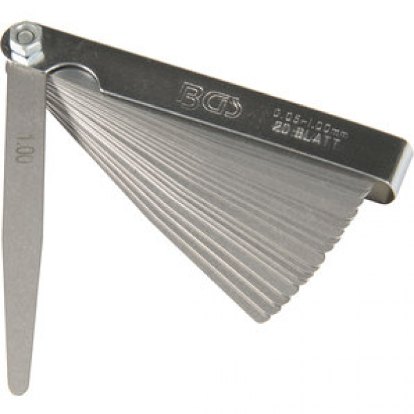 Fühlerlehre 20 Blatt 0,05 - 1,0 mm