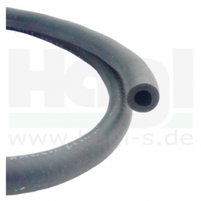 Benzinschlauch 1 Meter, schwarz 7,5 mm für alle handelsüblichen Kraftstoffe,  speziell Superkraftstoff, auch E10 bis max. 50% Benzolgehalt