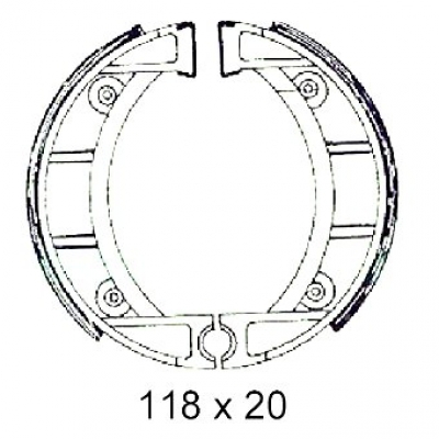 Bremsbeläge Bremsbelag Bremsbacken vorne hinten  Typ 460 ZD40  118x20 446-15.901
