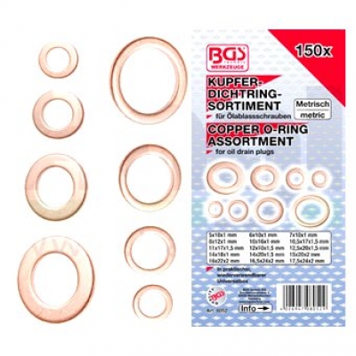 Kupferring Dichtungs Sortiment alle Größen