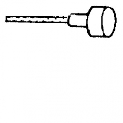 Bremsinnenseil, Ø 1,5 mm, mit Nippel B 6 x 10 800 mm lang passend für Weinmann Renn vorne
