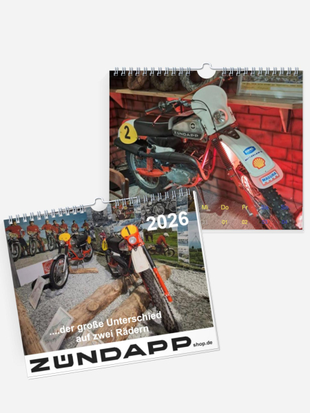 ZÜNDAPP Wochenkalender 2026 14x17cm