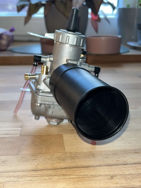 Plastikrohr Verbindung Luftfilter Vergaser KS125 "Ansaugberuhigung"
