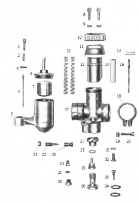 Komplettes Vergaser Überholset Bing 1 22 Für DB200 2 22 DB201 DB202