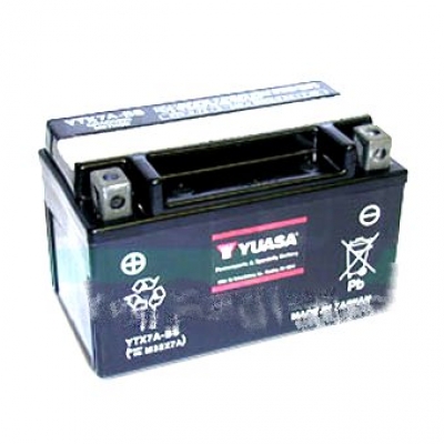 Batterie Yuasa YTX7A-BS für ZXE ZXN ZXA 125 usw. 349211