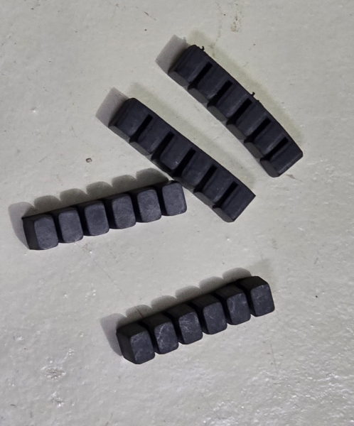 Dämpfungsgummi (61mm) Zylinder Seitenwand kurz Typ314 Typ317 4 fach set