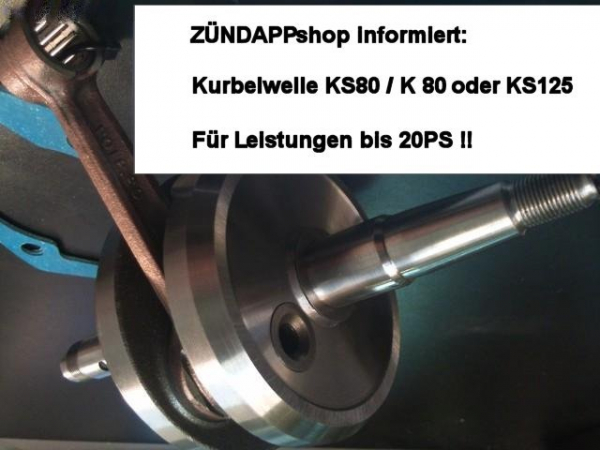 Kurbelwelle Motor Typ 314 usw. K80 KS80 KS125 20PS verstärkt