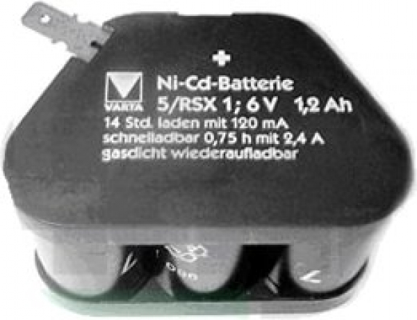 VARTA Trockenbatterie 6V 1,9 Ah Typ529 Typ530 ULO Box  Ni-CD - Batterie 5/RSX 1 6 V 1,9 Ah  wiederaufladbar, gasdicht