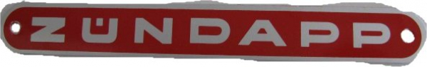 Emblem Sitzbank ZÜNDAPP (rot oder schwarz)