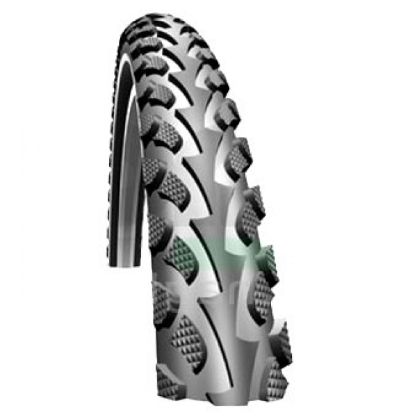 Fahrradreifen Fahrrad Mantel ETRTO: 50-559 Größe: 26 x 1,90/2,00 Ausführung: Land Cruiser Black Profil: HS 307