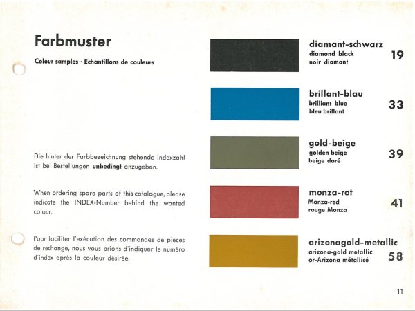 Ersatzteilkatalog Typen 517 KS50 C50 usw. alle Typen