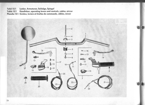 Ersatzteilkatalog Typ  521  KS 125 SPORT   3/1975