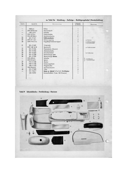 Ersatzteilkatalog  Typ  561 alle Typen 003 004 005 006 007 1964-1983